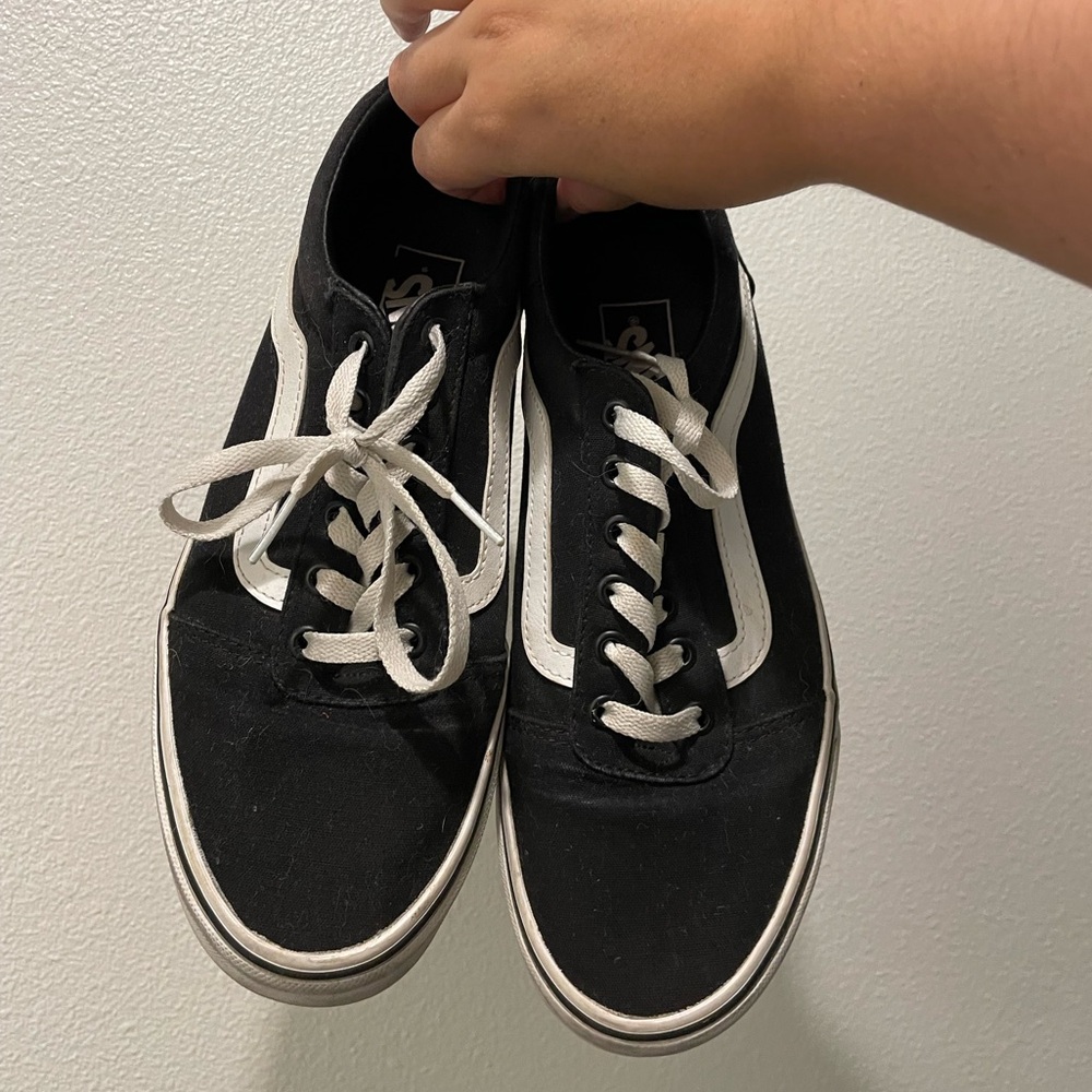 Vans Black and White Women's Shoes